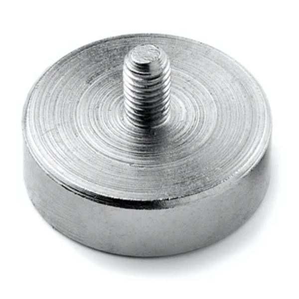 Neodymium pot magnets with threaded stud